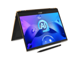 MSI Summit E13 AI Evo A1M 2-in-1 Laptop – Intel® Core™ Ultra 7 155H / 13.3-inch FHD+ Touch / 1TB SSD / 16GB RAM / Intel® Arc™ Graphics / Windows 11 Pro / Ink Black – [Summit-E13-A1M]